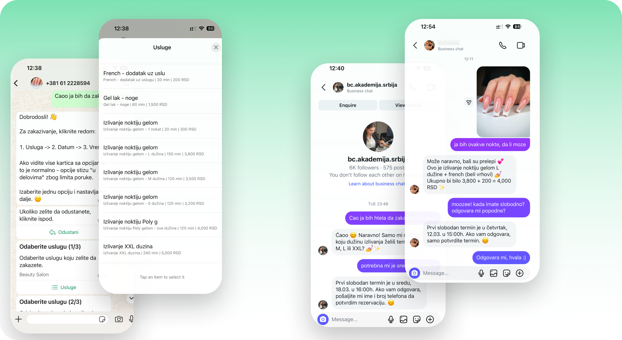 WhatsApp i Instagram integracija